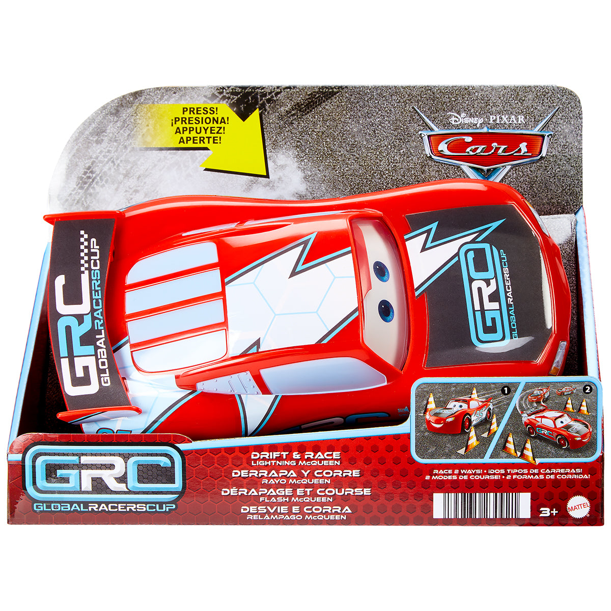Disney And Pixar Cars Global Racers Cup Drift & Race Lightning Mcqueen