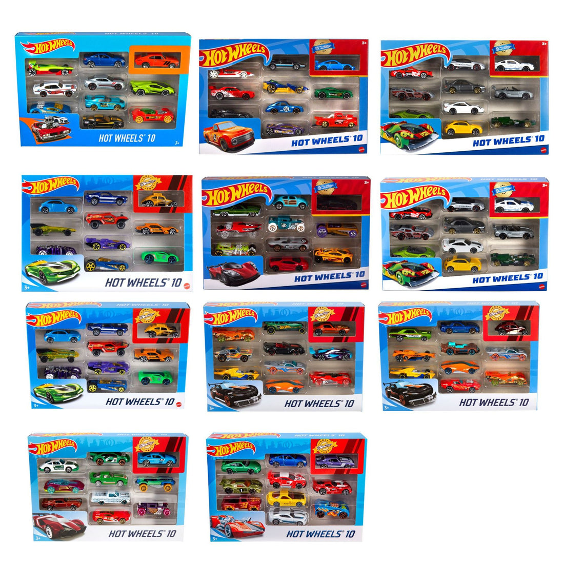 Hot Wheels 10-Car Pack, Assorted