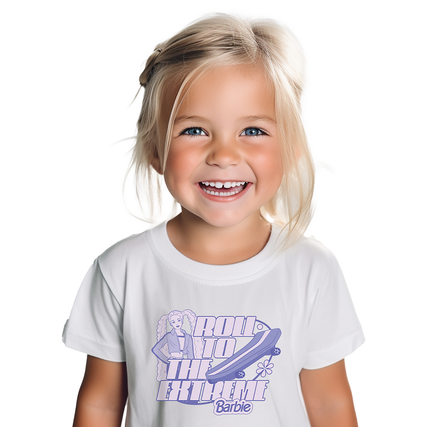 Barbie Roll To The Extreme Toddler White Tee