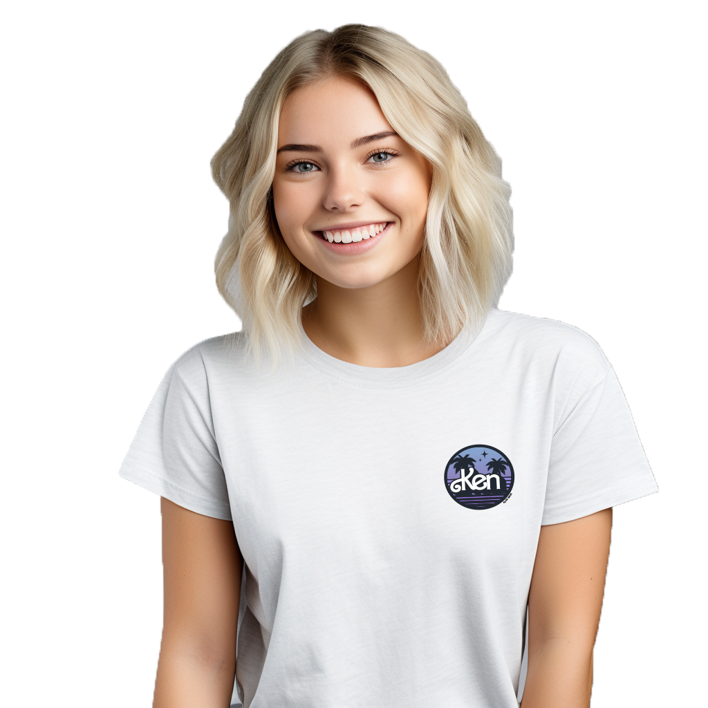 Malibu Ken Women’s Grey Tee ©2023 Mattel.