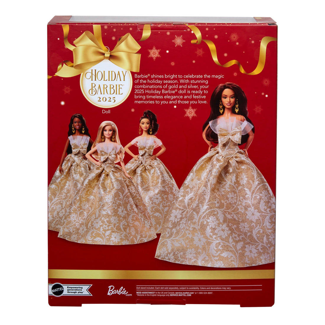 2025 Holiday Barbie Doll 3