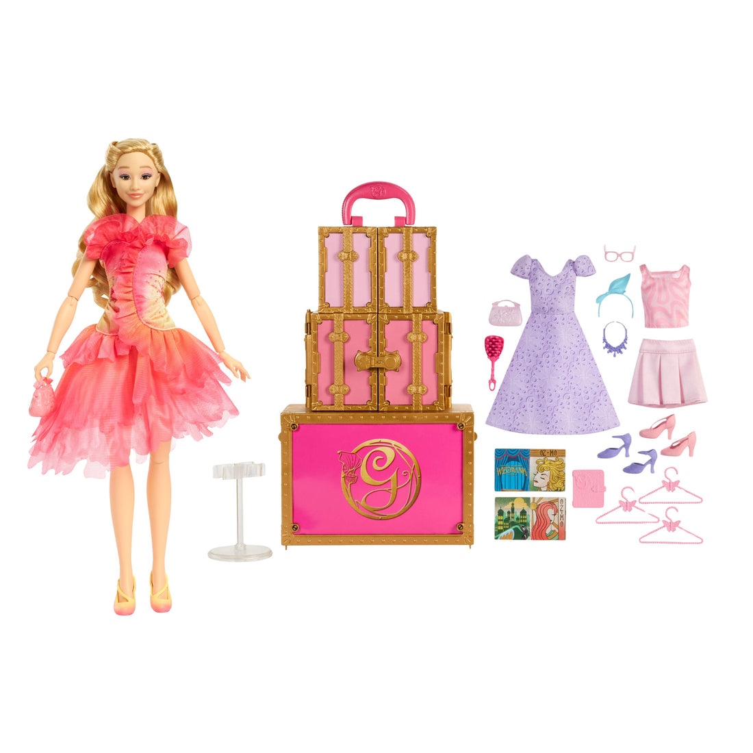 Bundle: Wicked's Glinda Fashion Doll & Glamorous Closet