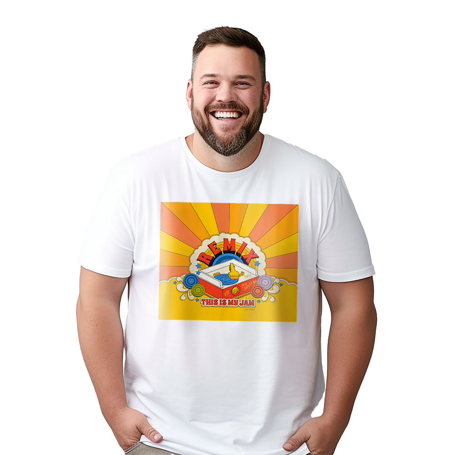 Fisher-Price This is my Jam Mens White Tee