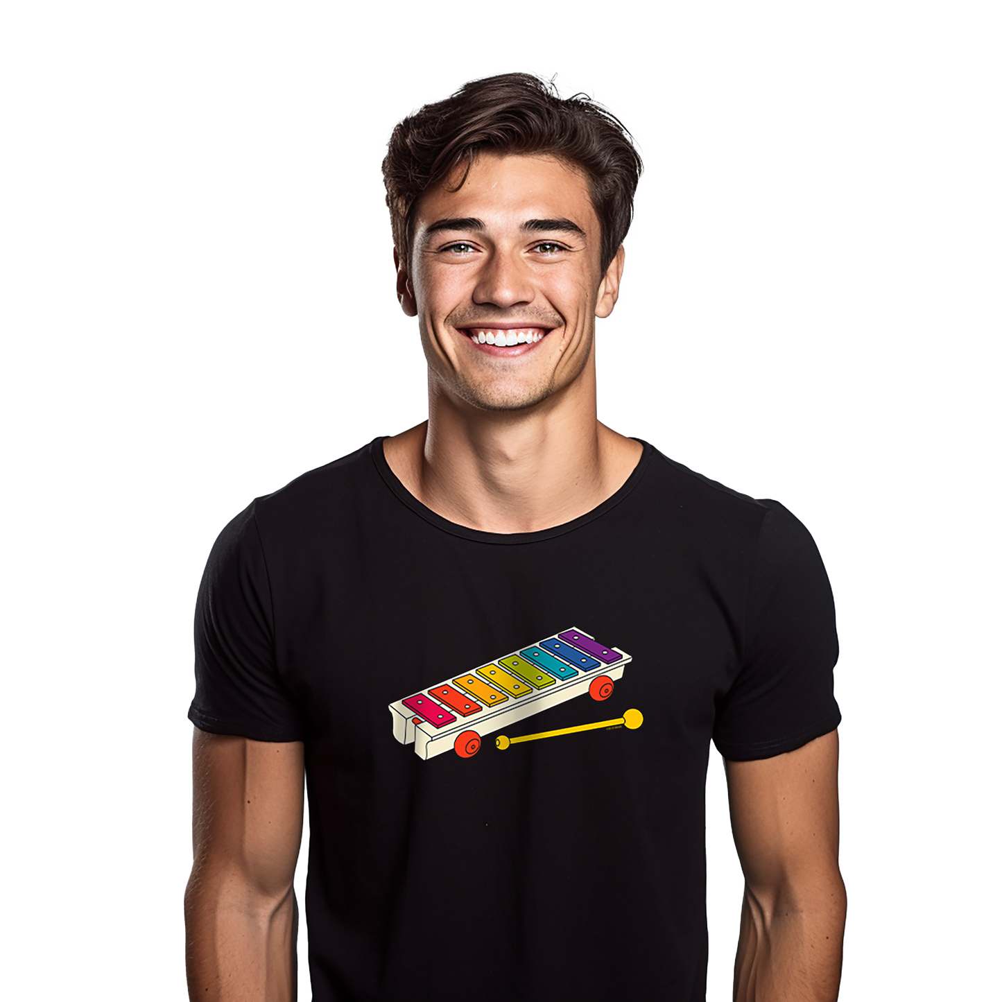 Fisher-Price Xylophone Mens Black Tee