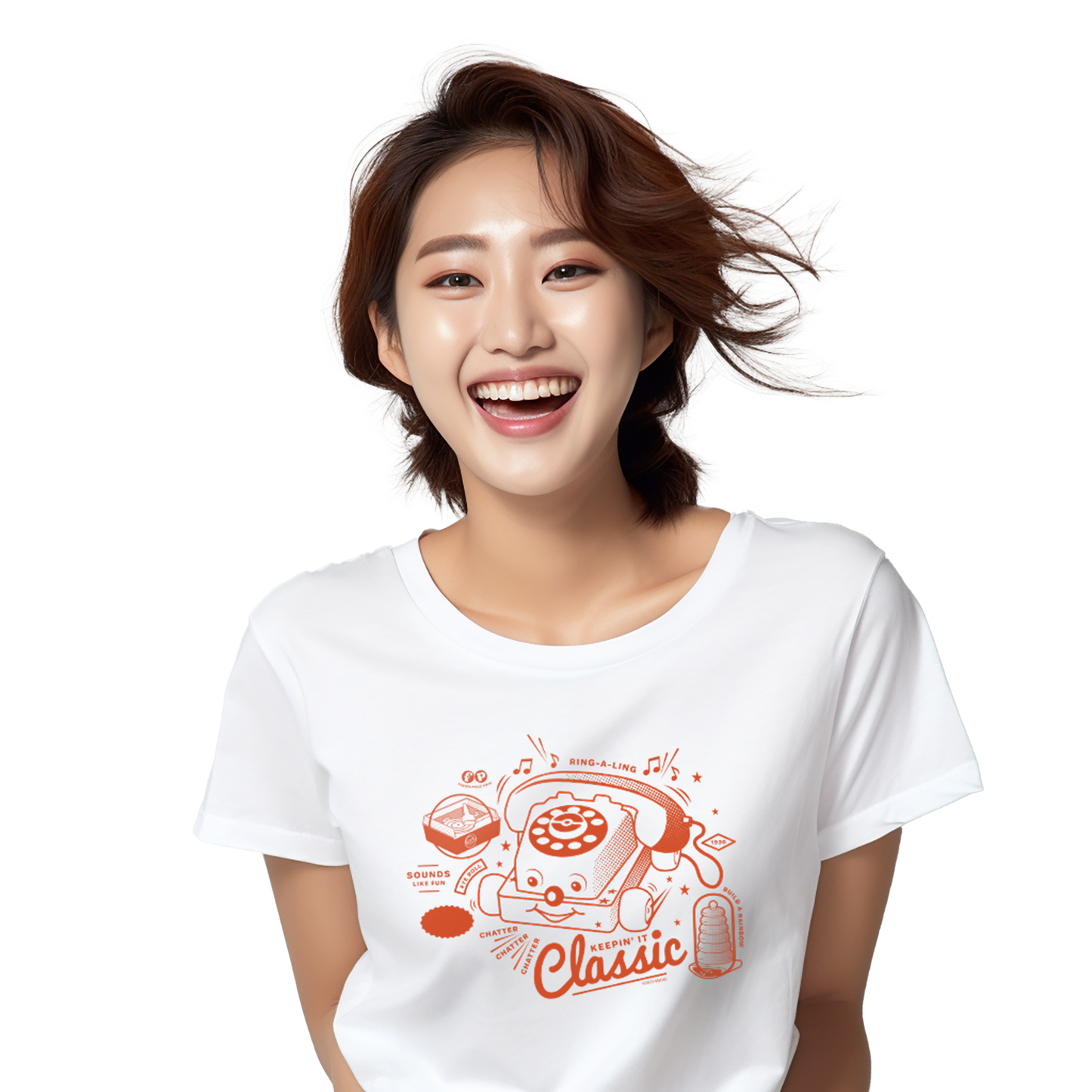 Fisher-Price Keepin It Classic Womens White Tee