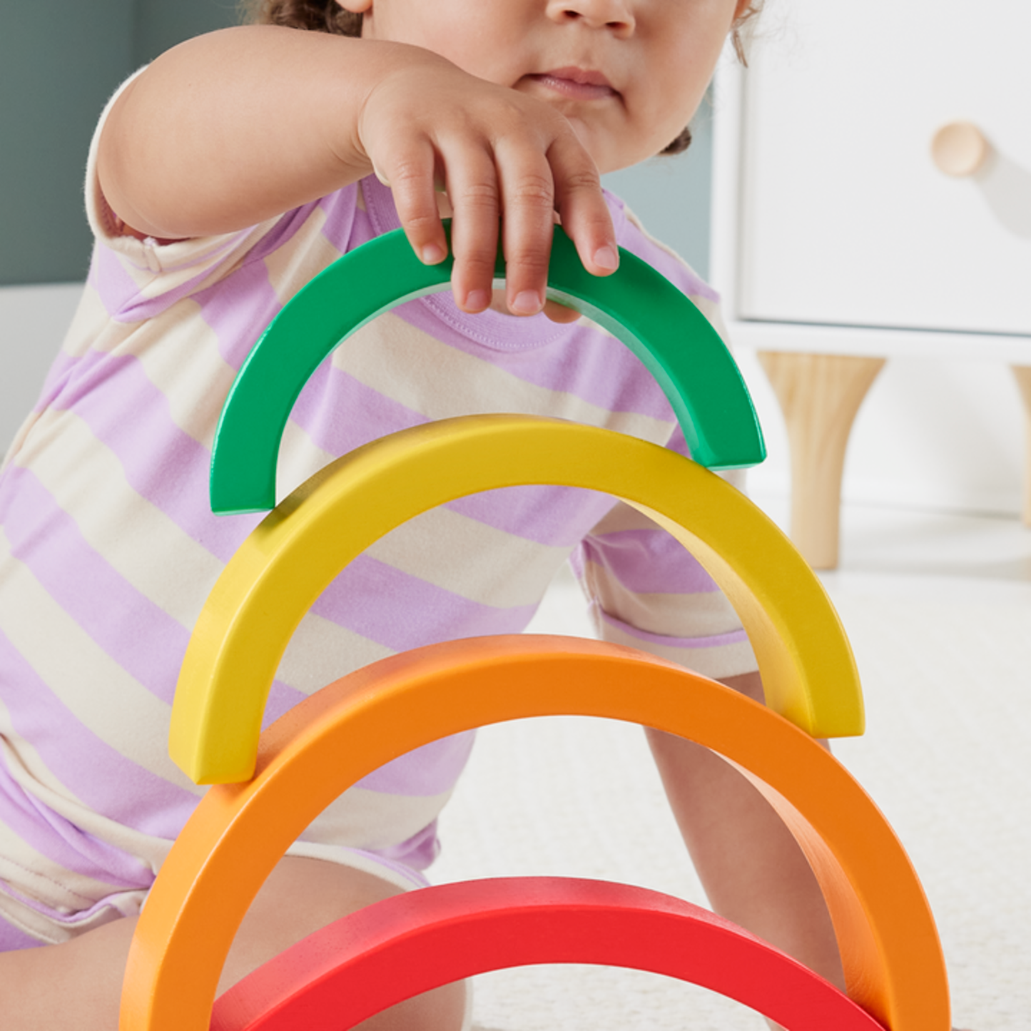 Fisher-Price Wooden Stacking Rainbow