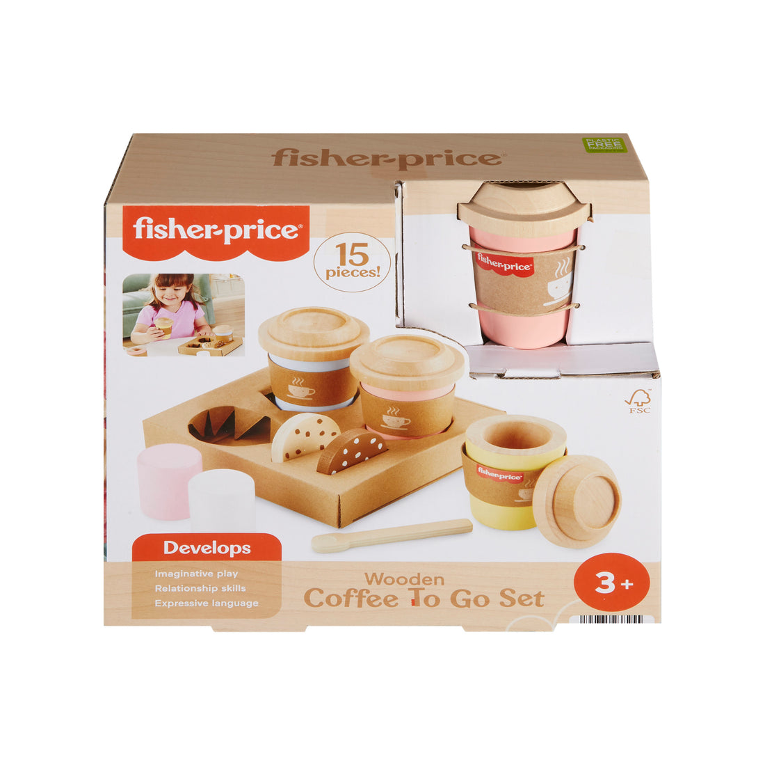 Fisher-Price Wooden Coffee To Go Set