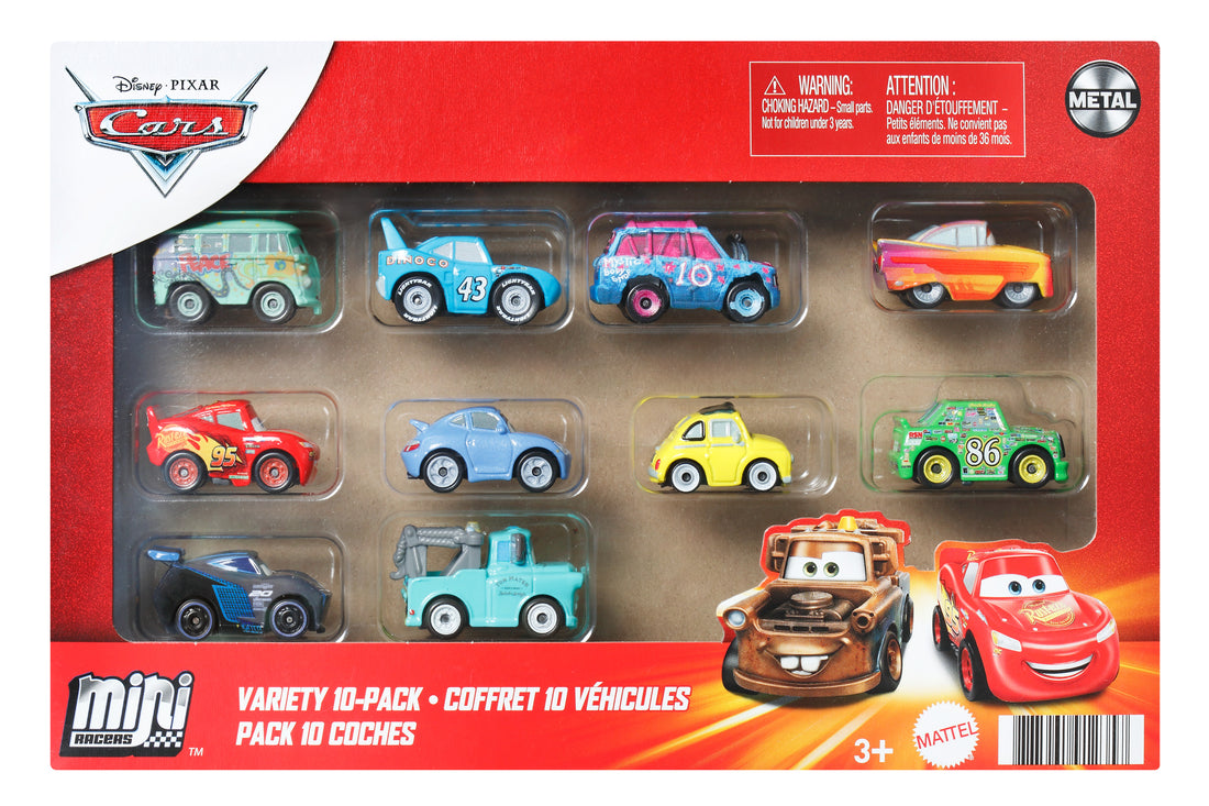 Disney Pixar Cars Mini Racers 10-Pack
