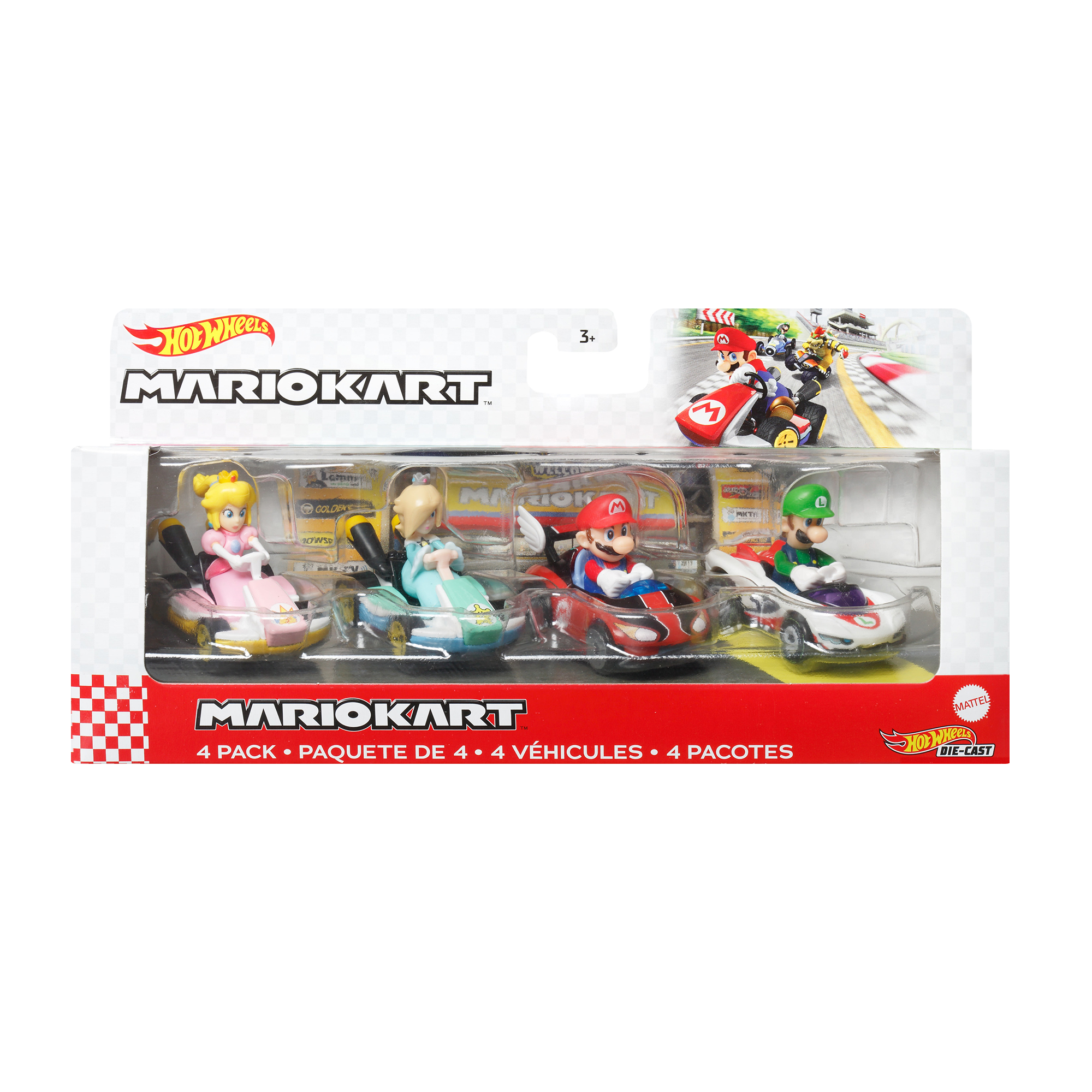 Hot Wheels Mario Kart 4-Pk Assortment