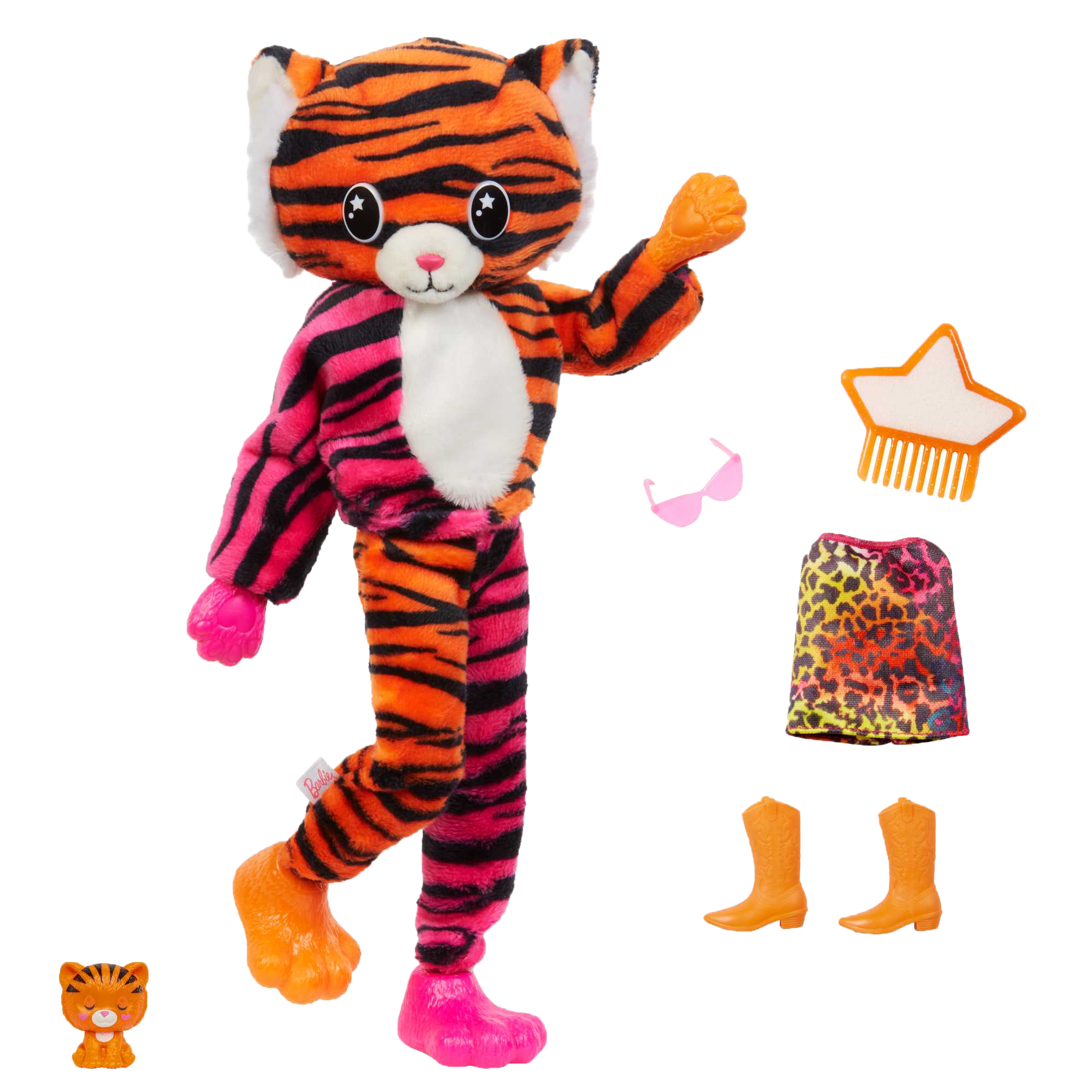 Barbie Cutie Reveal Jungle Series Doll Tiger Themed Shop