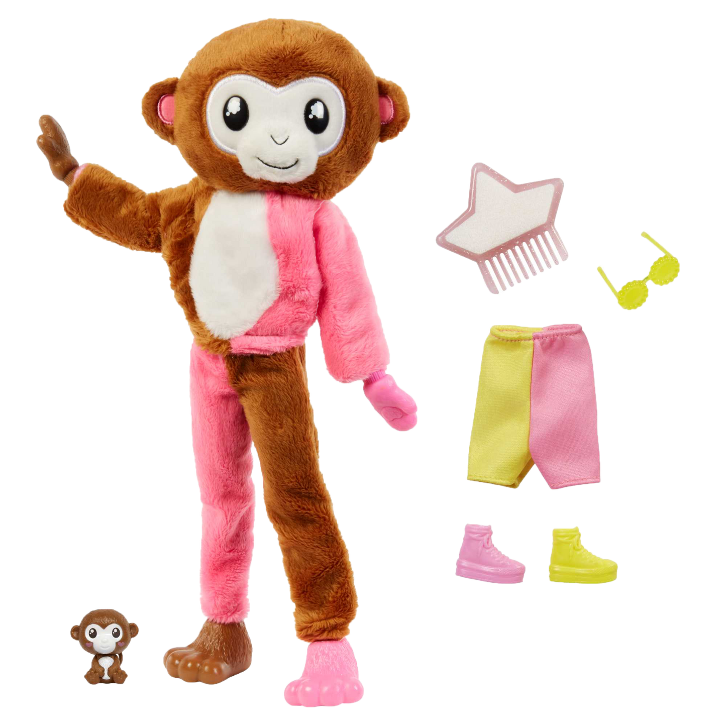 Barbie Cutie Reveal Jungle Series Doll - Monkey Themed