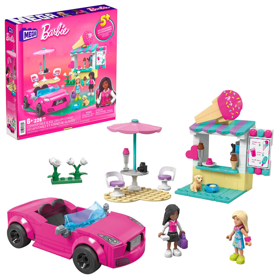 Mega Barbie Convertible & Ice Cream Stand
