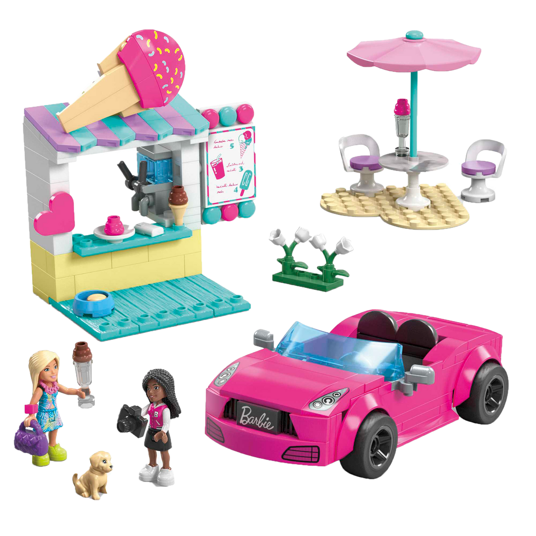 Mega Barbie Convertible & Ice Cream Stand
