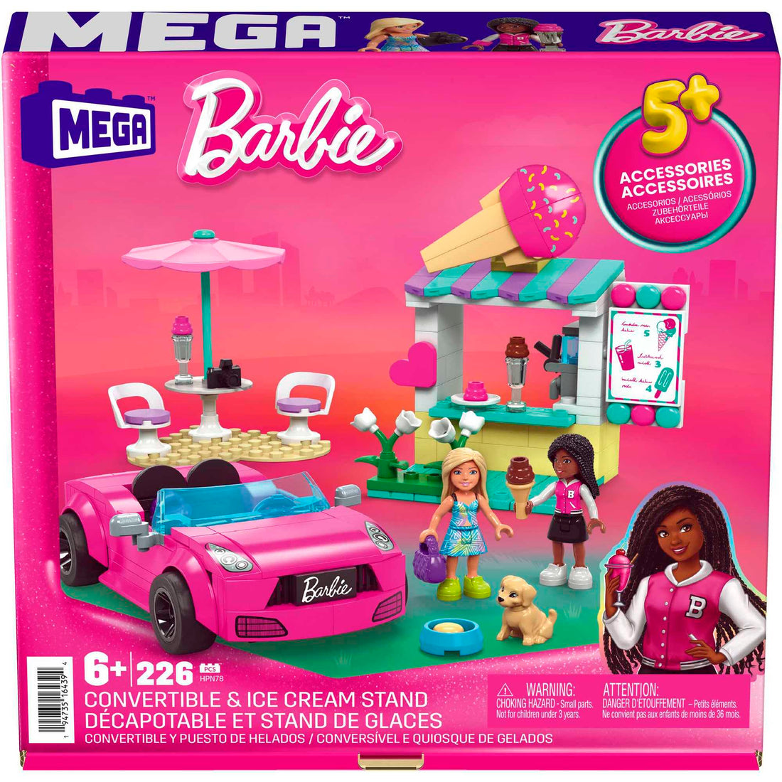 Mega Barbie Convertible & Ice Cream Stand