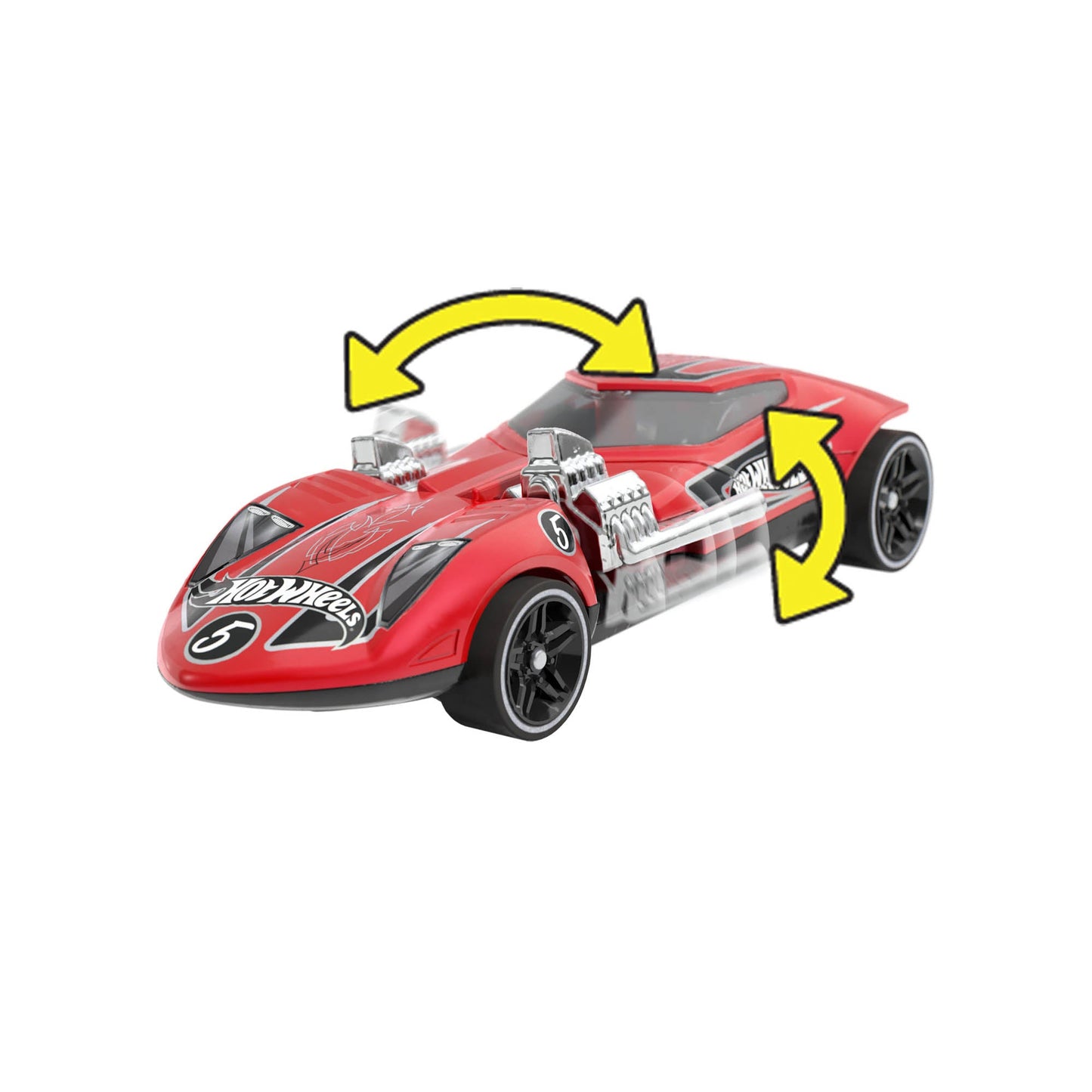 Bundle: 12 x Hot Wheels Pull-Back Speeders Toy Assorted Cars