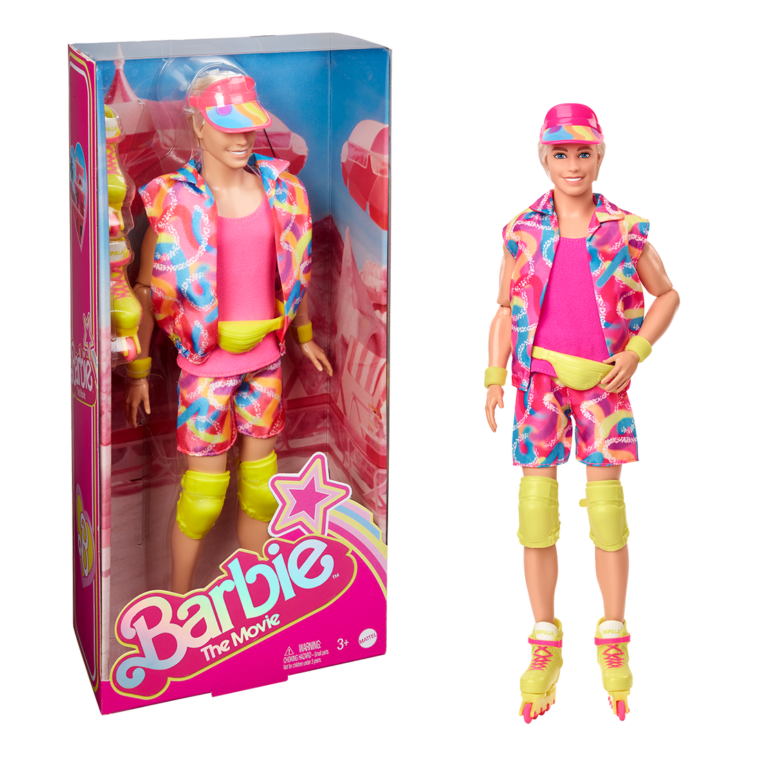 Barbie Movie Collectible Ken Doll in Inline Skating Outfit