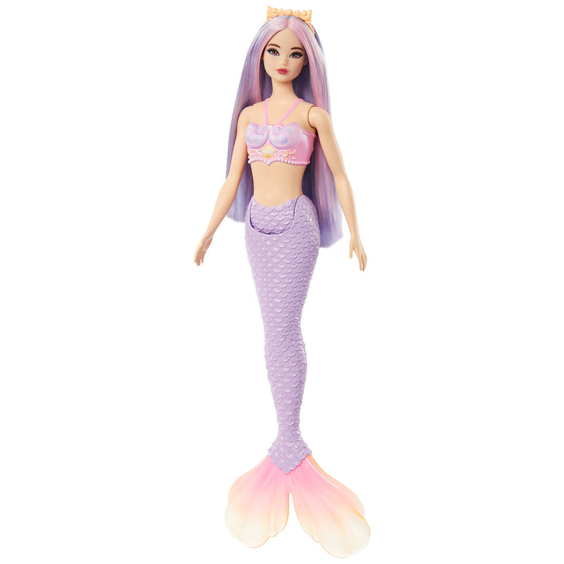 Barbie Mermaid Doll with Lilac Hair, Purple Tail and Headband Accessory