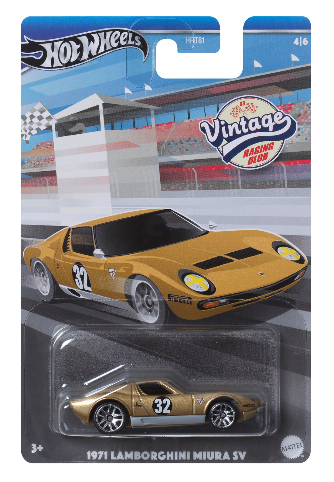 Hot Wheels 1:64 Scale Die-Cast Vintage Racing Club Car - Assorted*