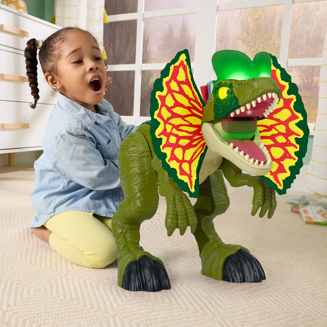 Imaginext Jurassic World Attack Mode Dilophosaurus