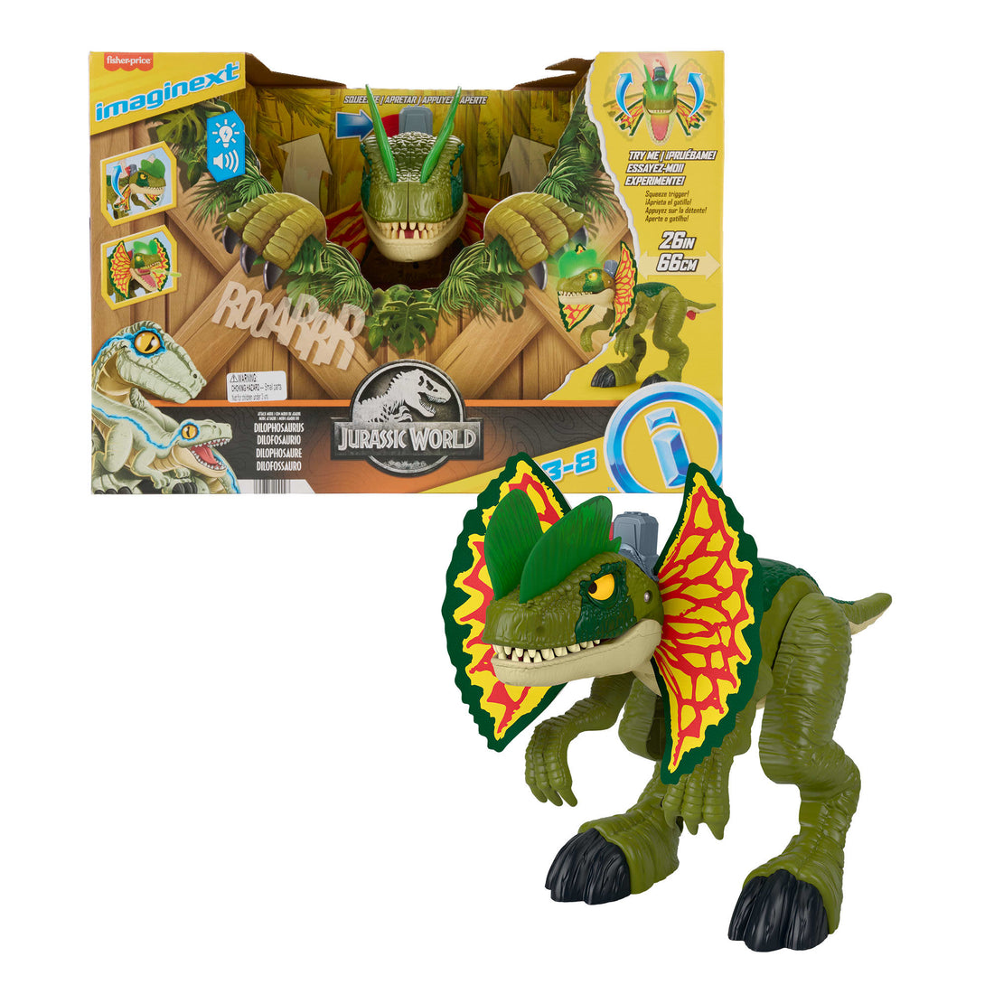 Imaginext Jurassic World Attack Mode Dilophosaurus