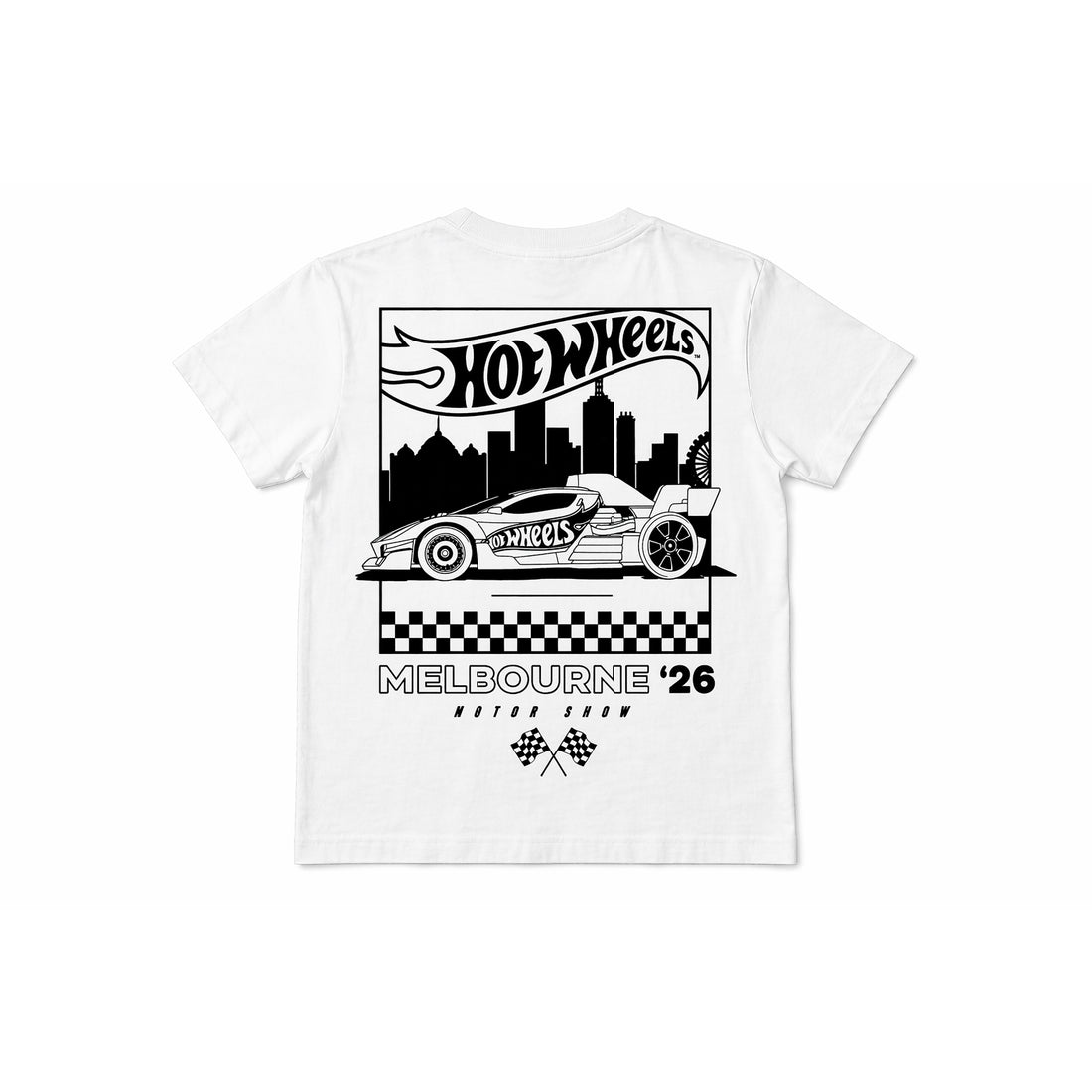 Hot Wheels Melbourne Motor Show 2026 Kids T-Shirt