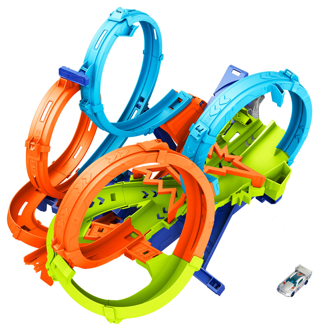 Hot Wheels 4-Loop Crash-Out Track Set