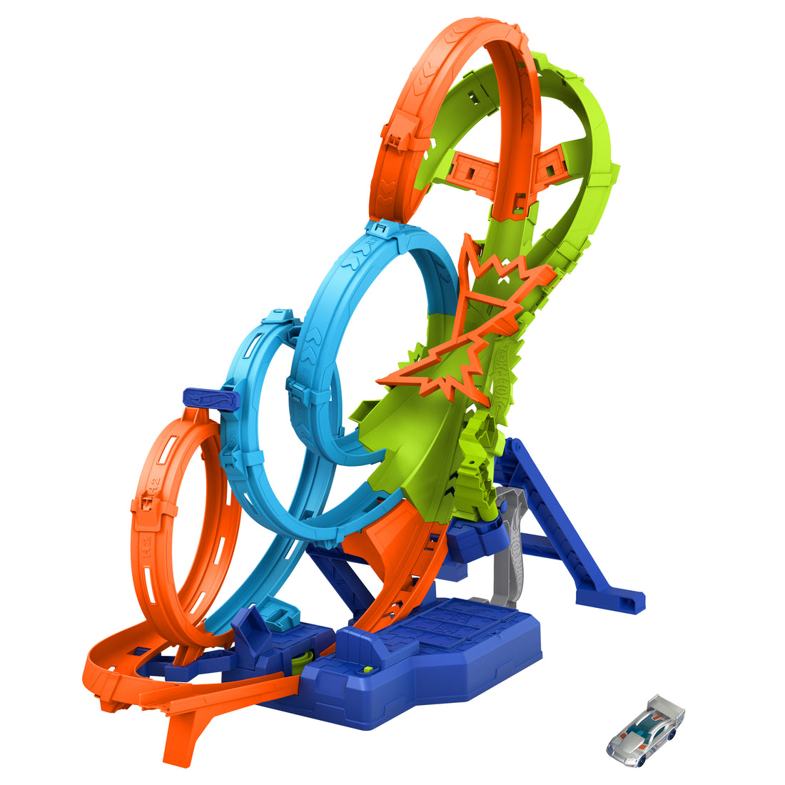Hot Wheels 4-Loop Crash-Out Track Set