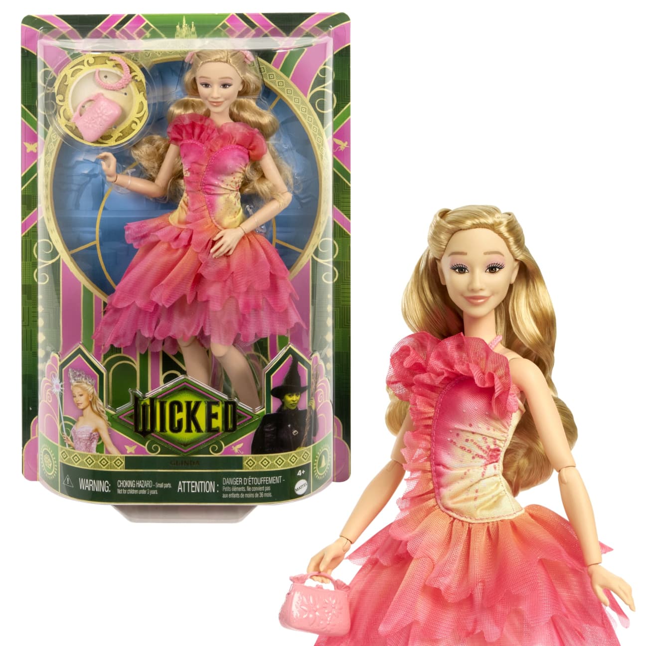Bundle: Wicked’s Glinda Deluxe Fashion Doll Set