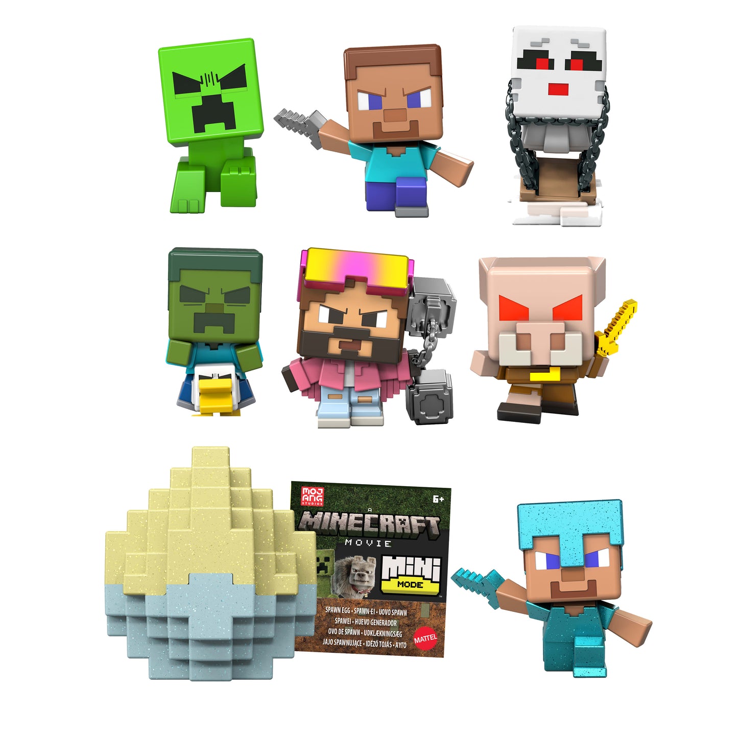 Minecraft Mini Mode Spawn Egg with Surprise Mini Figure