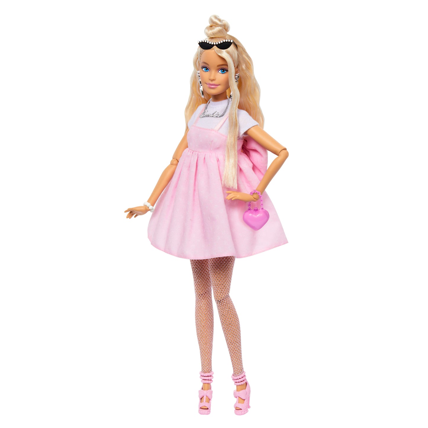 Barbie Deluxe Style Doll #3 in Pastel Pink Barbiecore Dress with Oversized Bow
