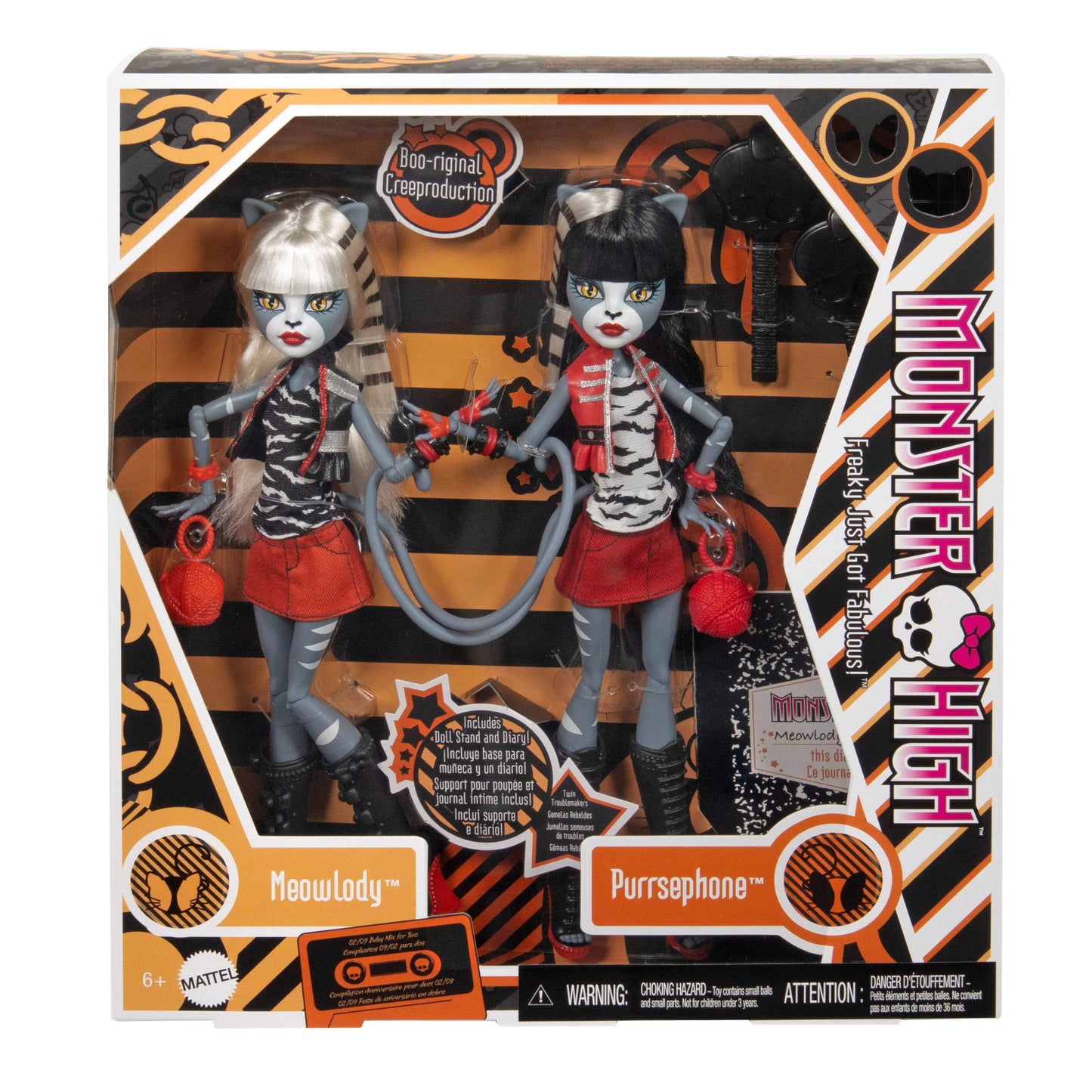 Monster High Boo-Riginal Creeproduction Meowlody And Purrsephone Dolls