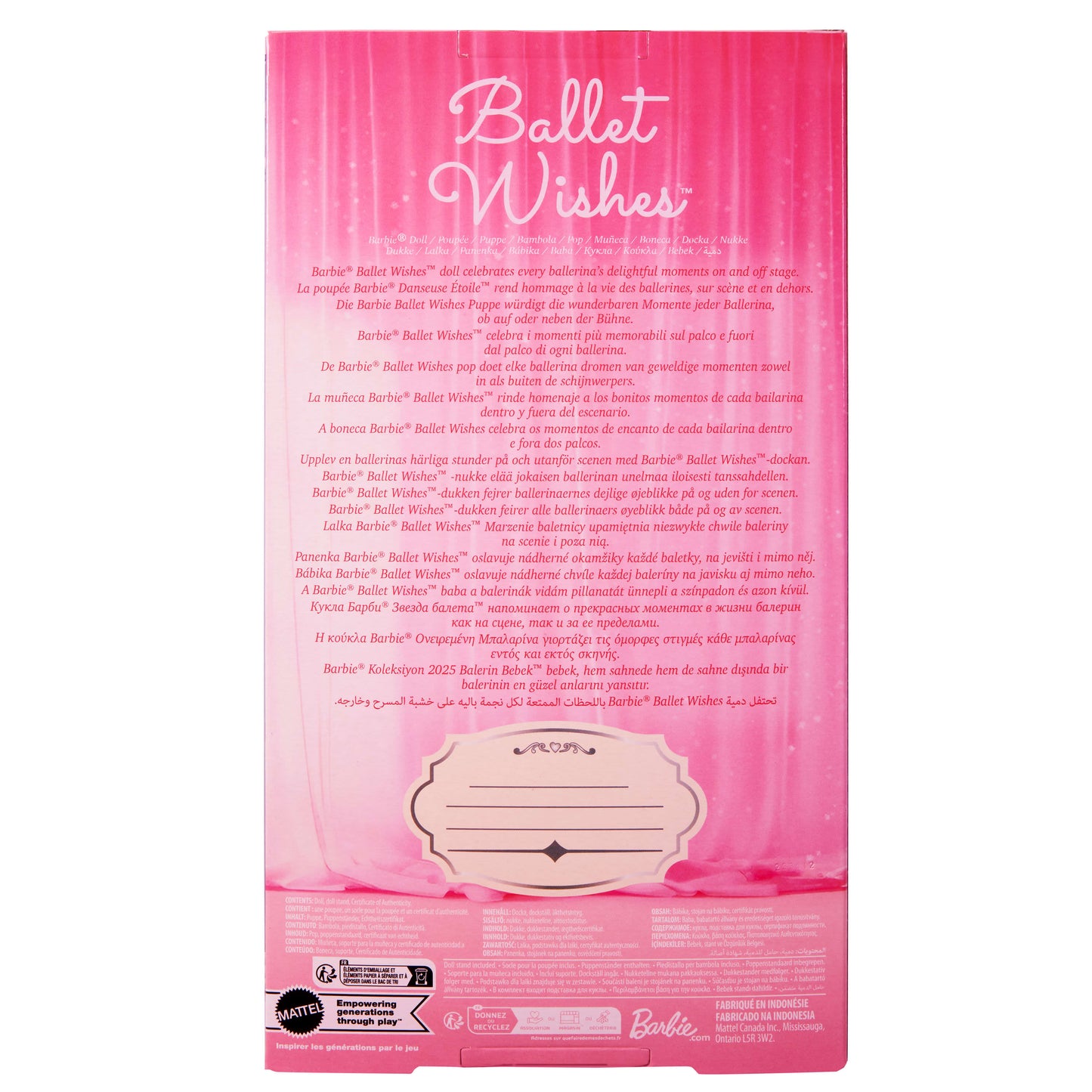 Barbie Ballet Wishes Doll