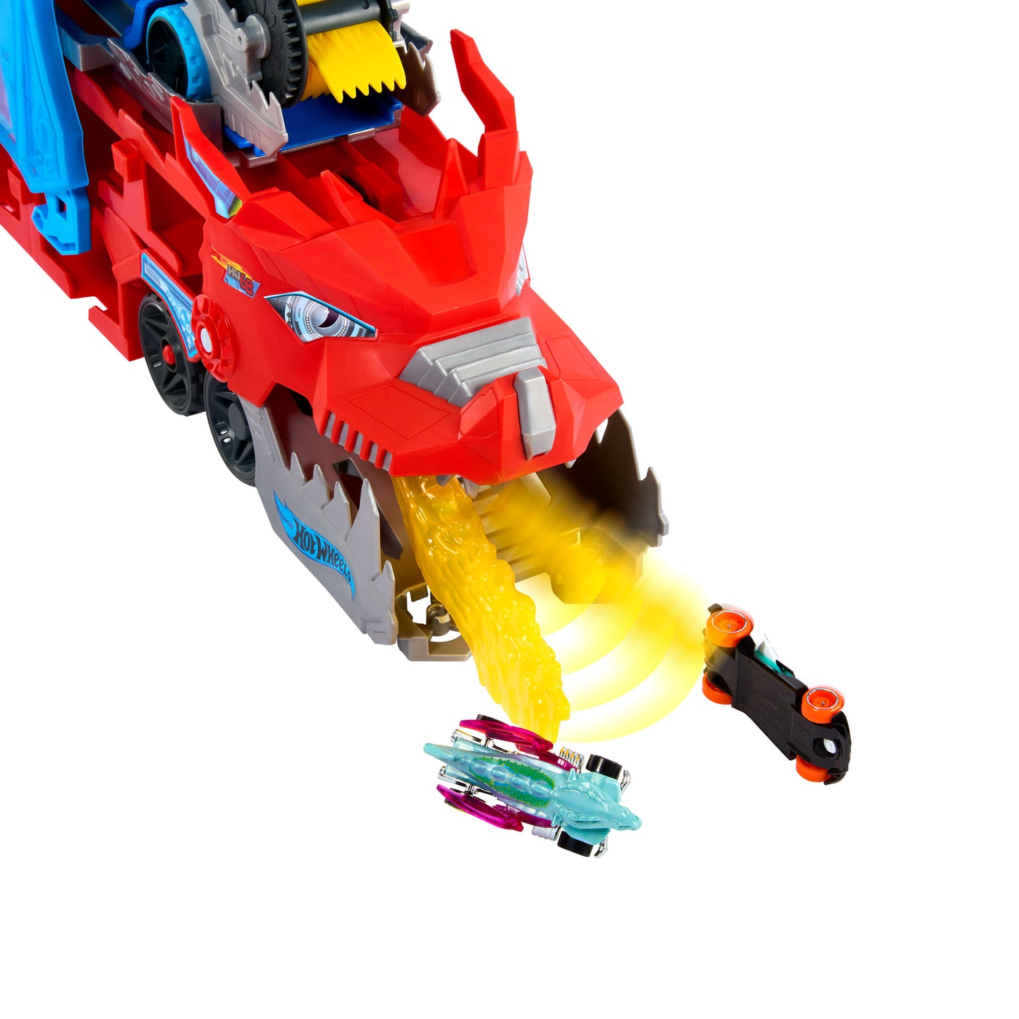 Bundle: Hot Wheels Ultimate Dual Dragon Transporter + 5 Fast & Furious Cars