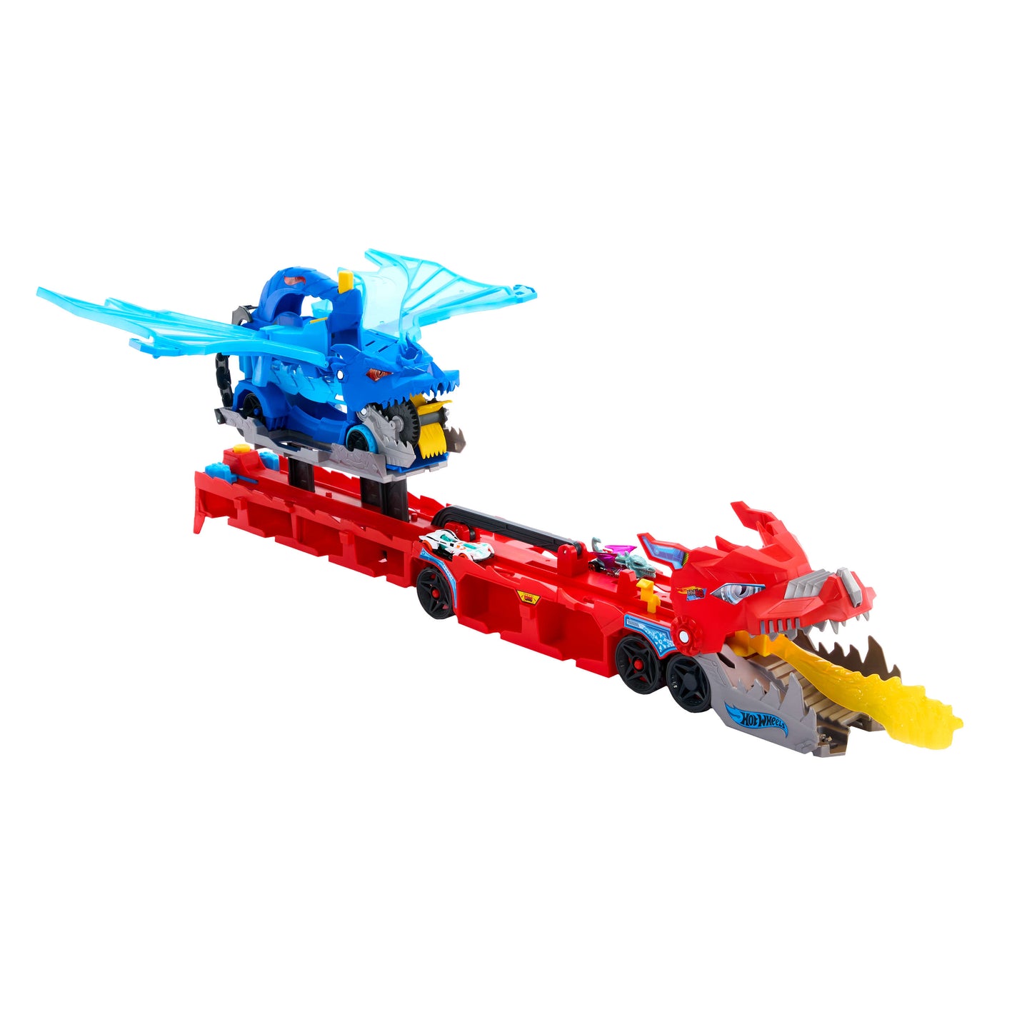 Bundle: Hot Wheels Ultimate Dual Dragon Transporter + 5 Fast & Furious Cars
