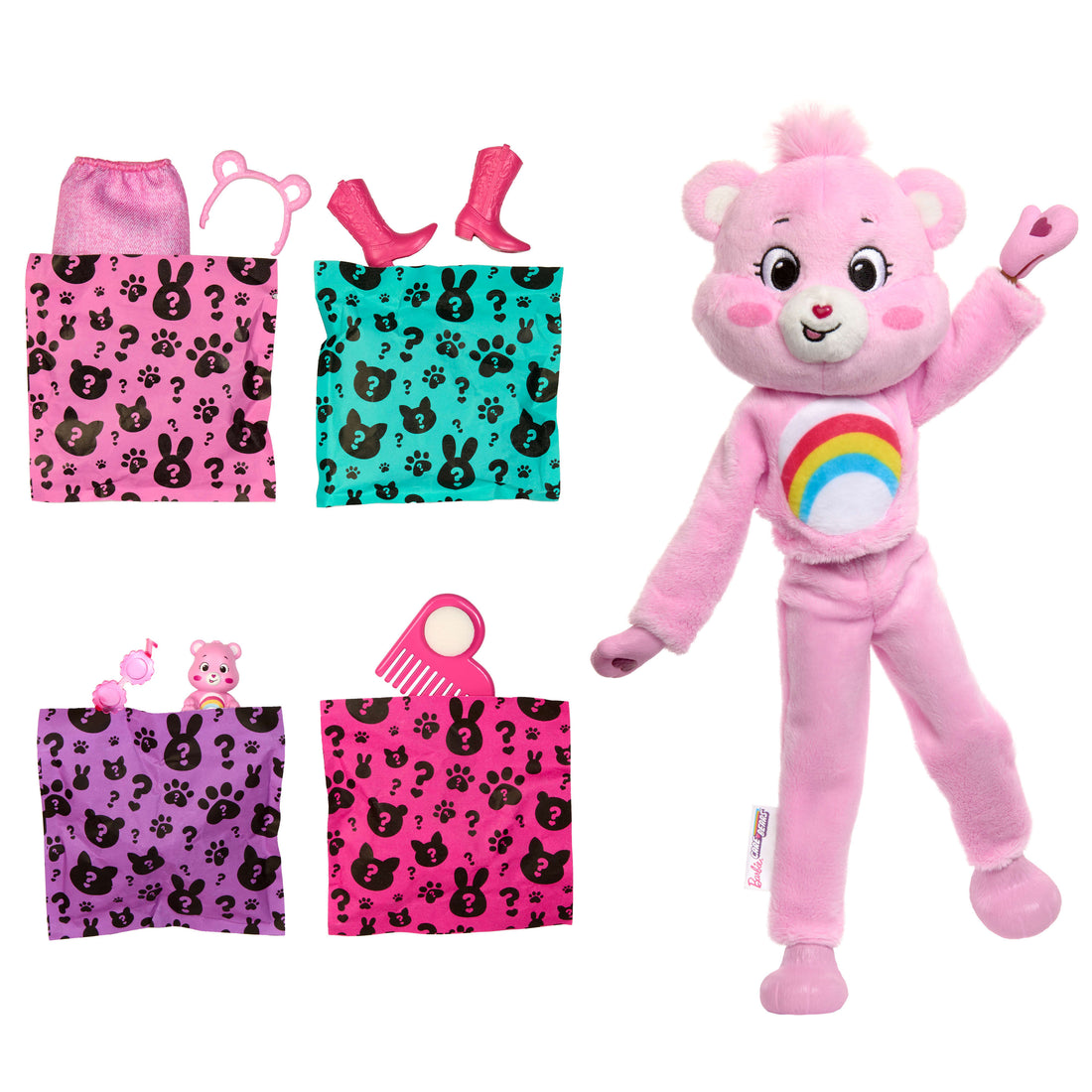 Barbie Cutie Reveal Care Bears Series Doll & Accessories - Pink