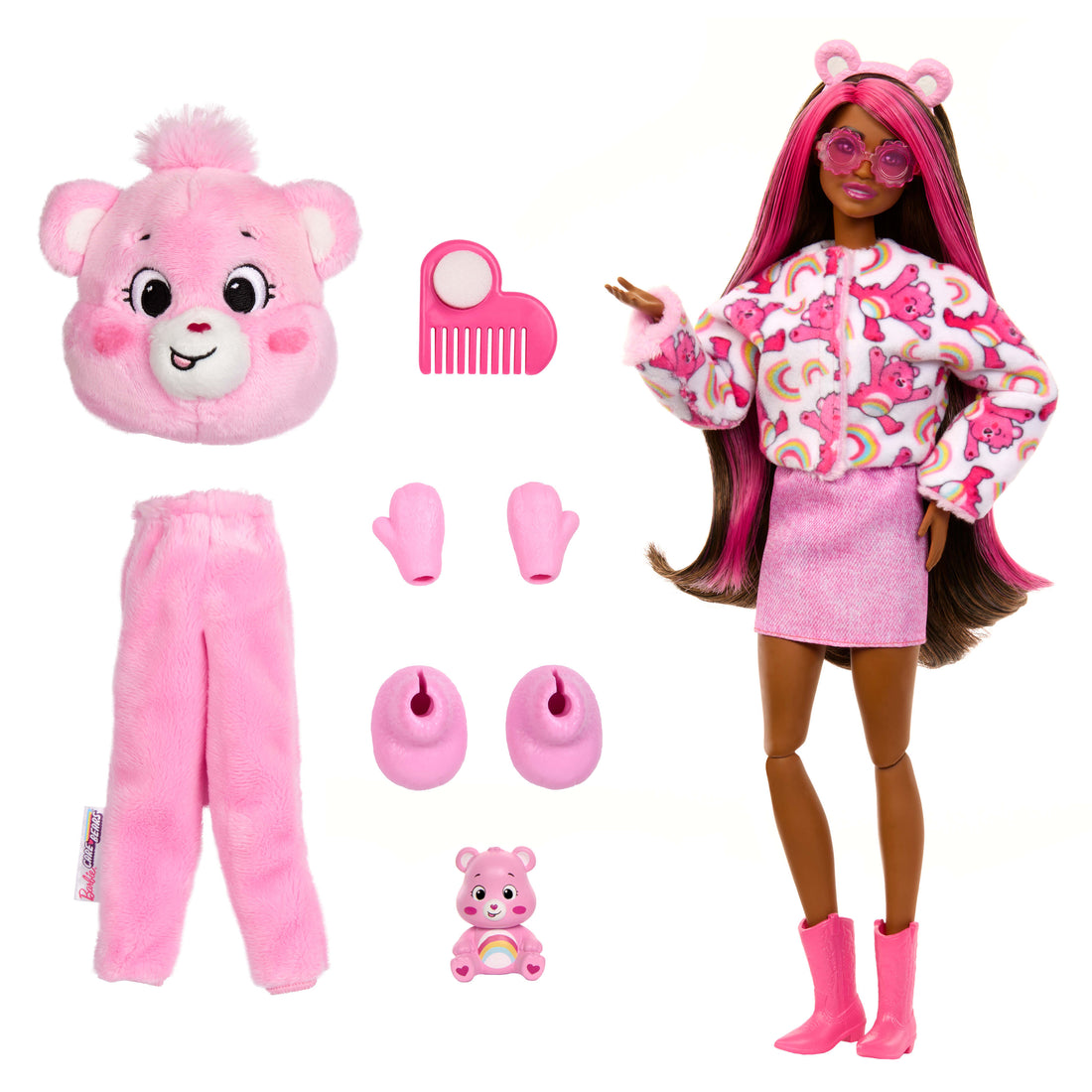 Barbie Cutie Reveal Care Bears Series Doll & Accessories - Pink