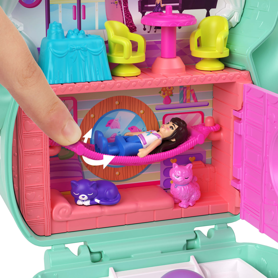 Polly Pocket Set Sail Kitty Compact Playset