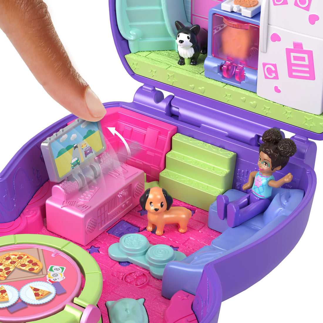 Polly Pocket Sleepover Puppy Compact Playset