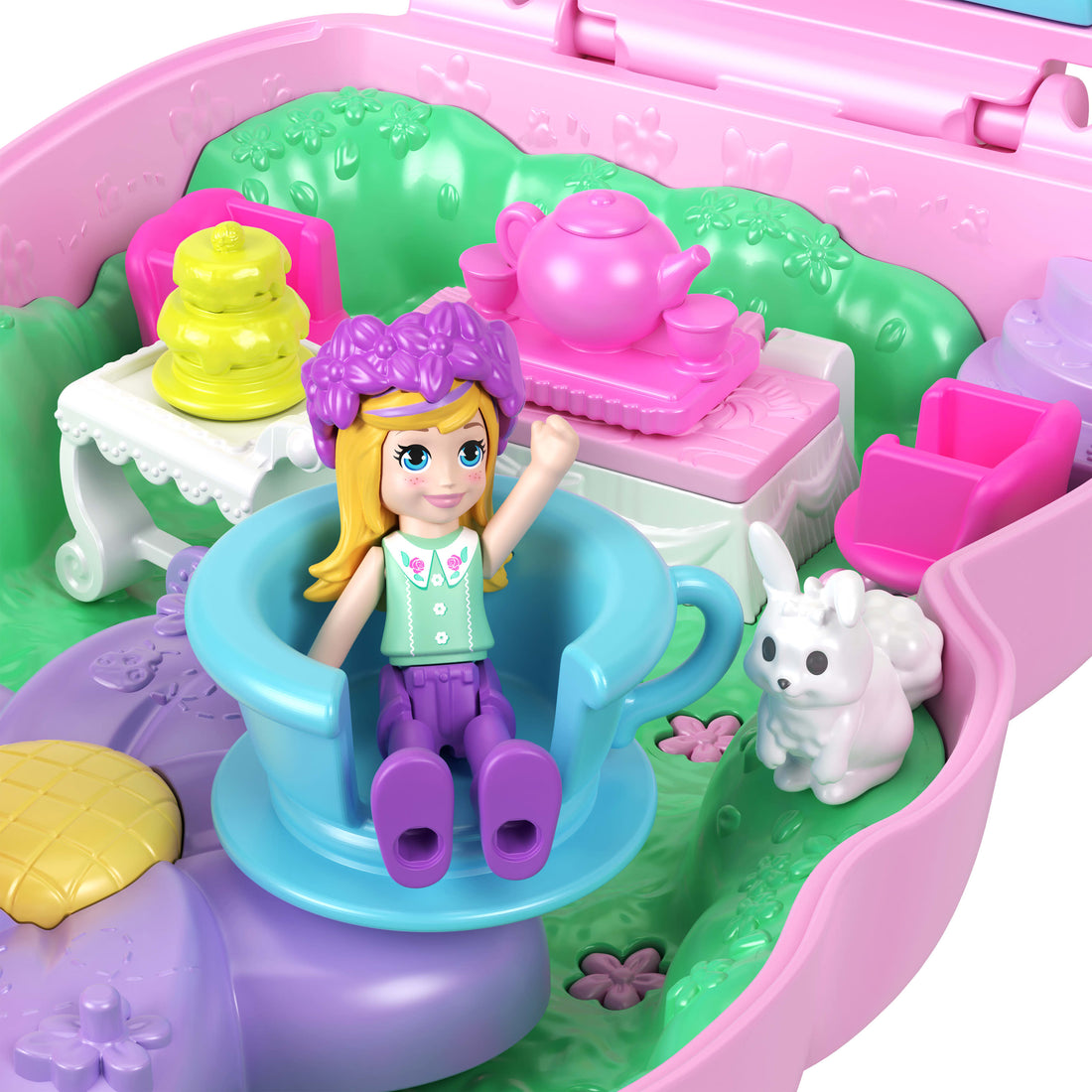Polly Pocket Tea Party Bunny Compact Playset