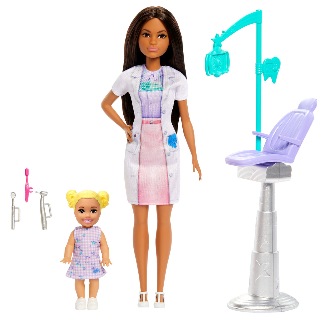 Barbie Dentist Doll with Brunette Fashion Doll