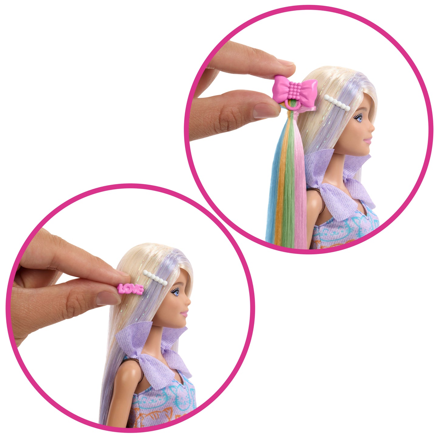 Barbie Fun & Fancy Doll & Accessories, Blonde Fashion Doll with Extra-Long Hair & 2 Looks