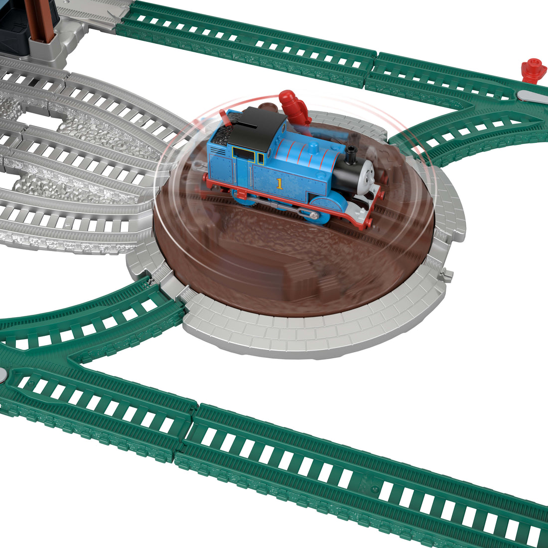 Bundle: Thomas & Friends Load & Launch Playset + Engine
