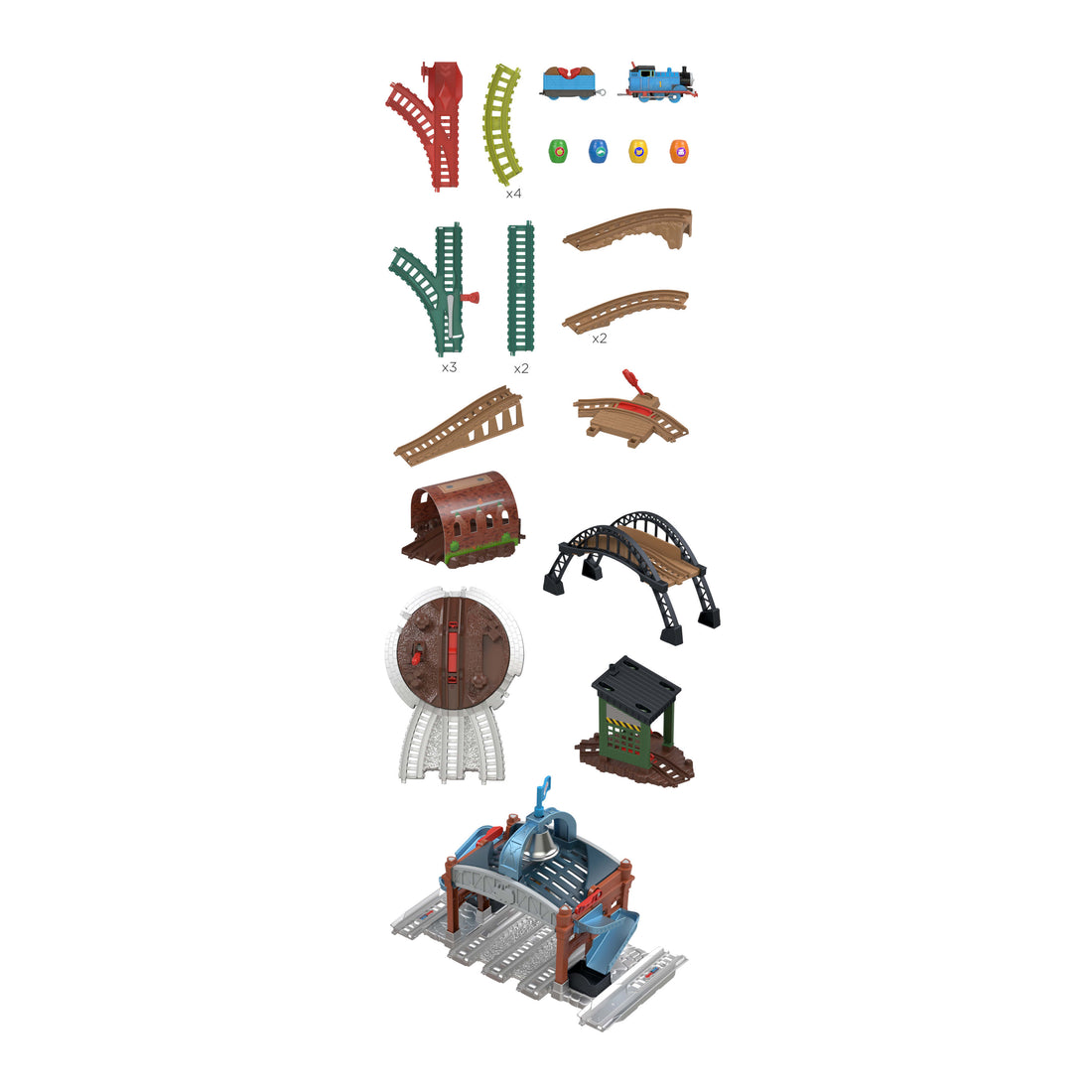 Bundle: Thomas & Friends Load & Launch Playset + Engine