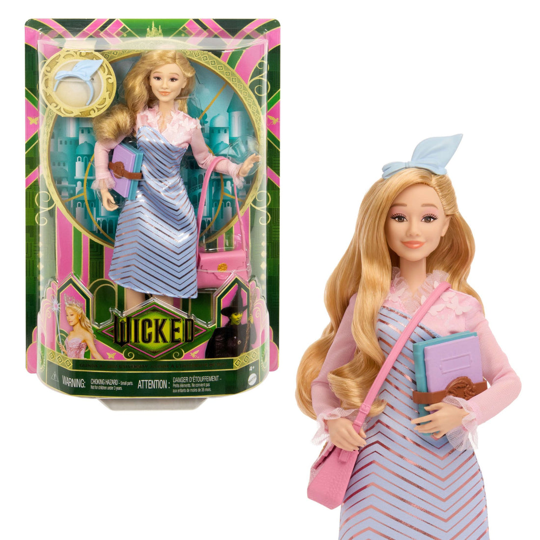 Bundle: Wicked’s Glinda Deluxe Fashion Doll Set