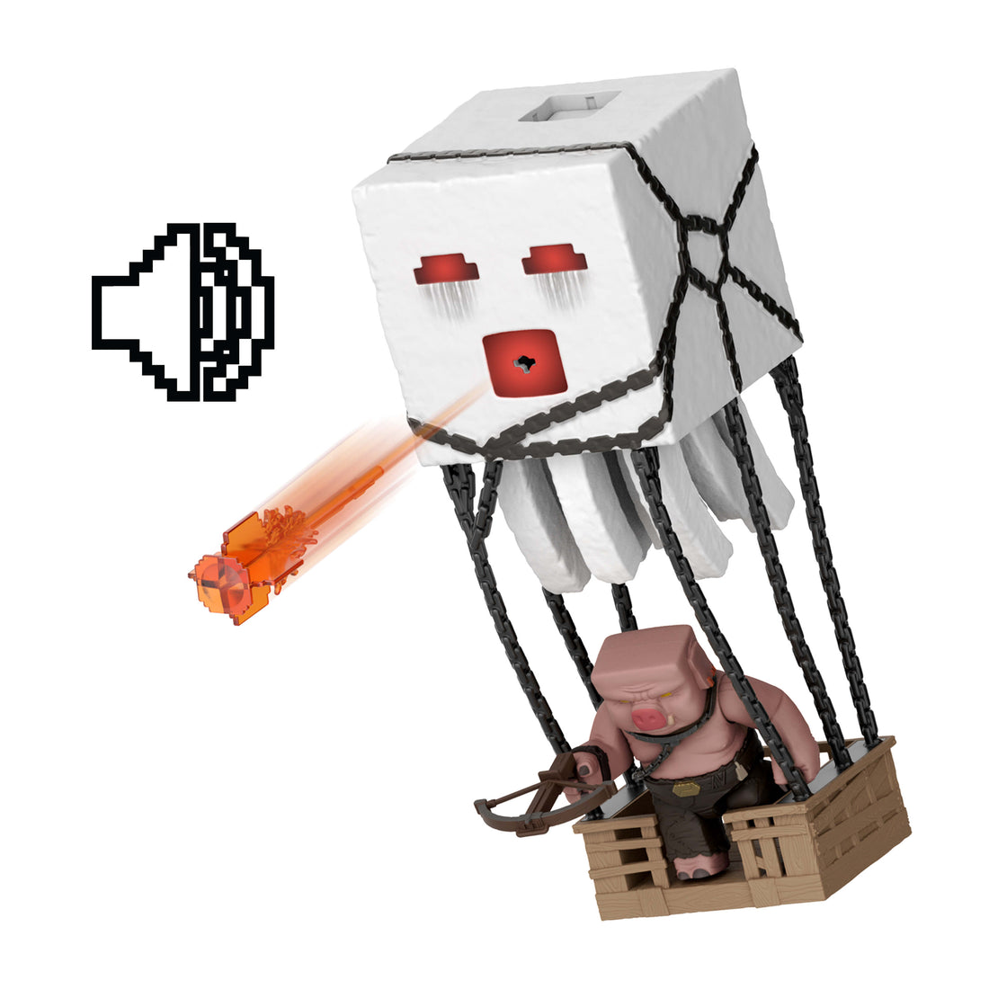 Minecraft Blast Attack Ghast Action Figure Set