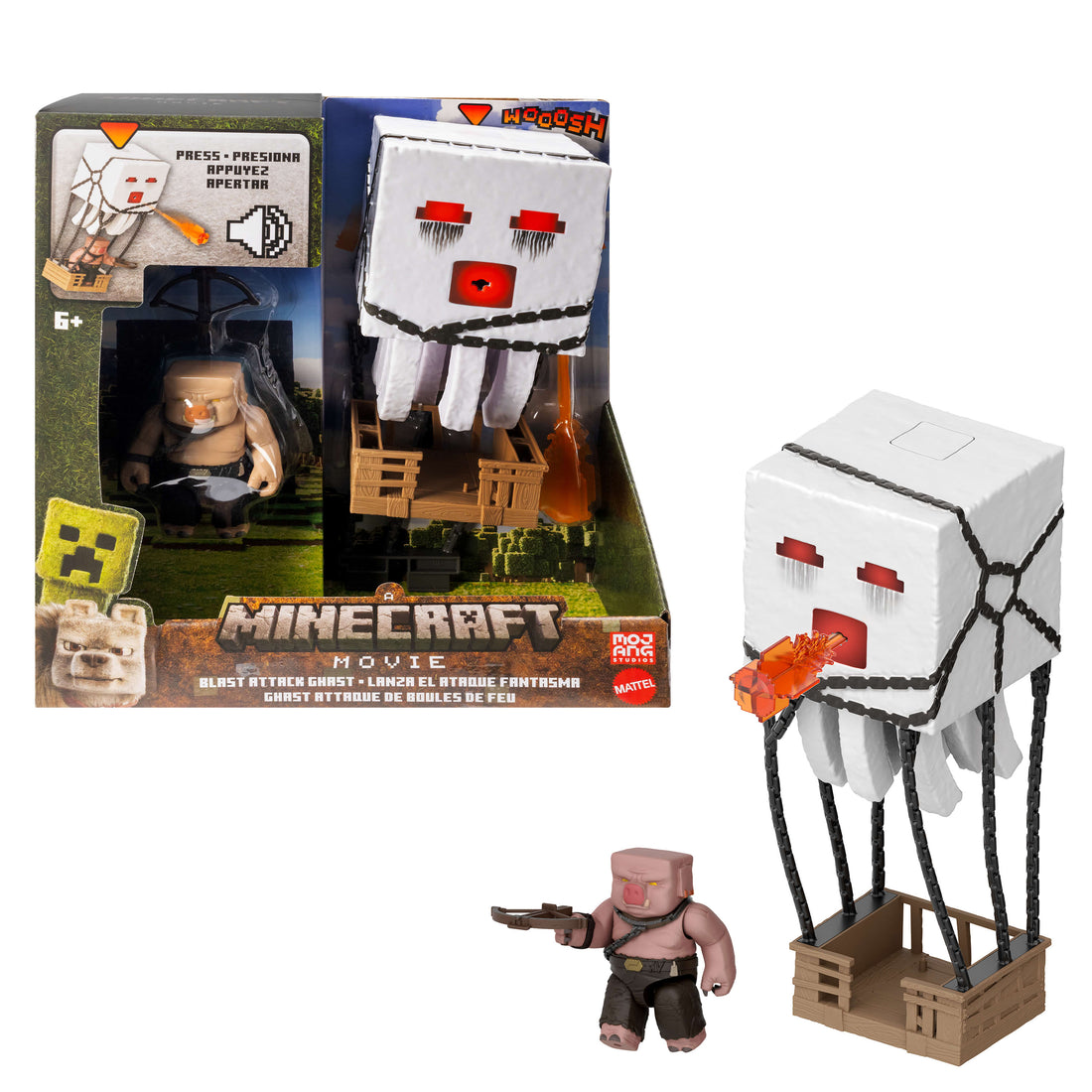 Minecraft Blast Attack Ghast Action Figure Set
