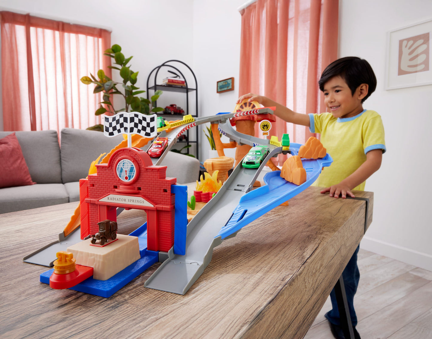 Disney and Pixar Cars Radiator Springs Race & Rescue Rescue Road Raceway Playset