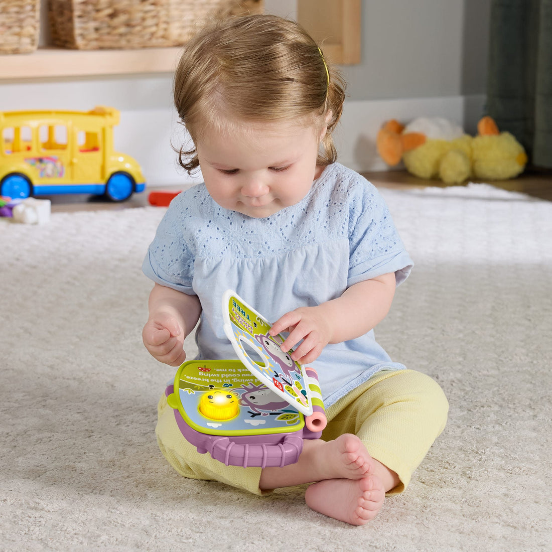 Fisher-Price Purple Monkey Musical Storybook