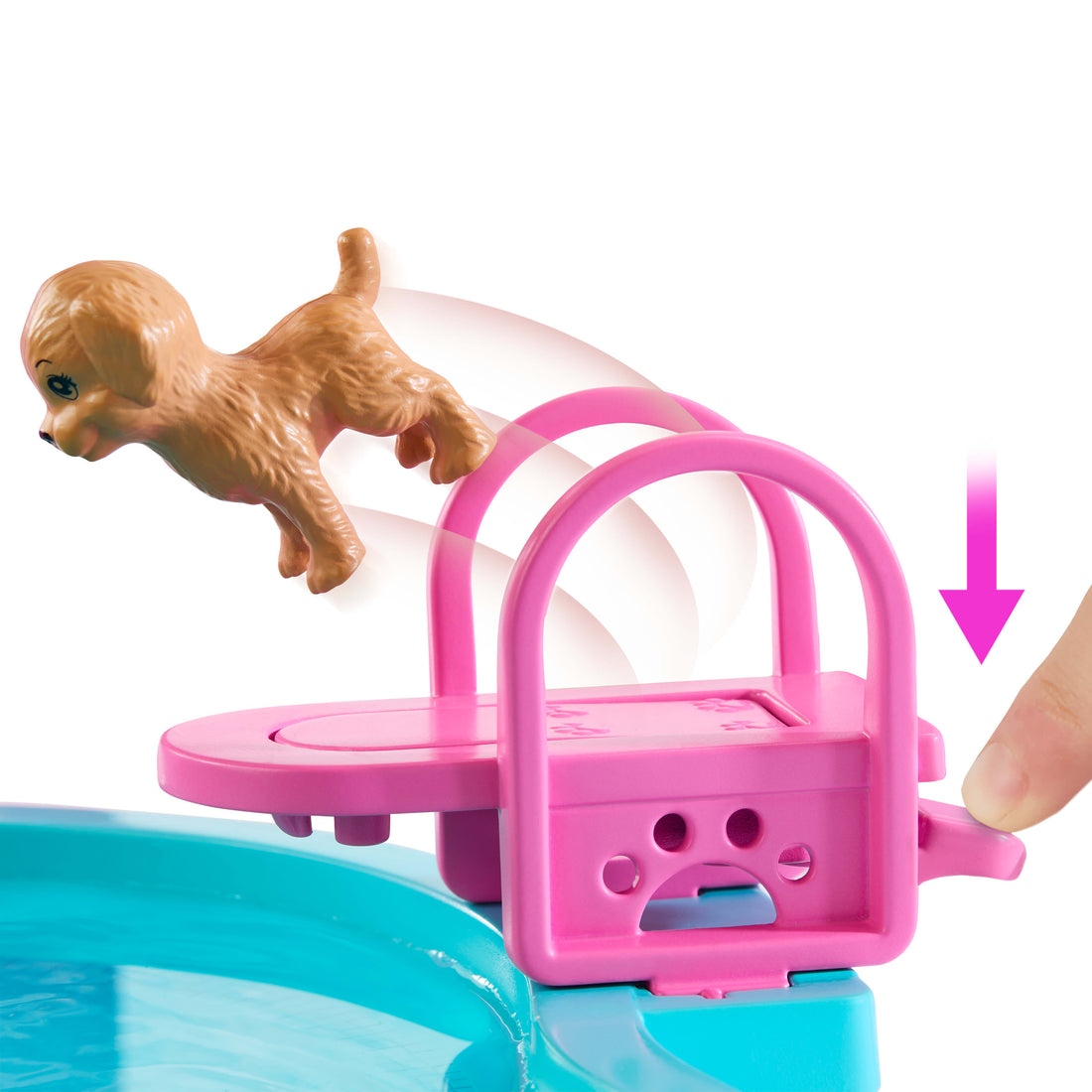 Barbie Dream Pool Playset with Slide & Bubbling Hot Tub