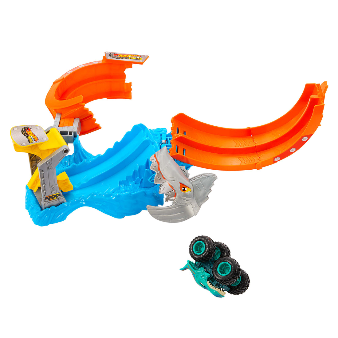Hot Wheels Monster Trucks Spiral Shark Smash